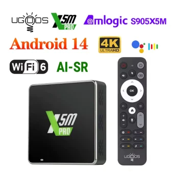 TV Box Ugoos X5M Pro Amlogic S905X5M 4/32 WIFI6 AI-SR