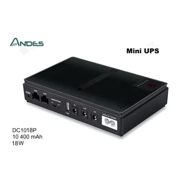 Джерело безперебійного живлення Andes DC1018P для роутера 10400mAh 18W ДБЖ (Mini UPS) New