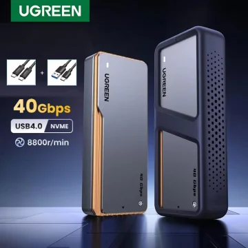 Зовнішній адаптер Ugreen CM642 40Gbps M.2 NVMe SSD to USB