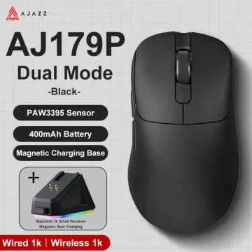 Миша AJAZZ AJ179P PAW3395 26000DPI Black