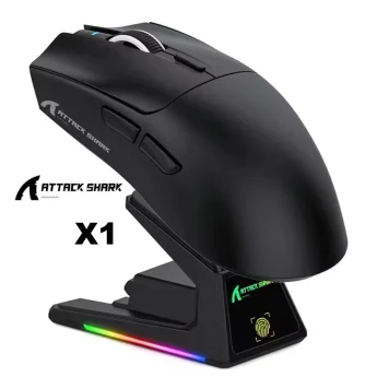Миша Attack Shark X1 PAW3395PRO 40000DPI Black