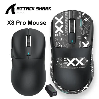 Миша Attack Shark X3Pro PAW3395 80000Hz Black