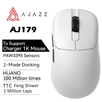 Миша AJAZZ AJ179 PAW3395 26000DPI White