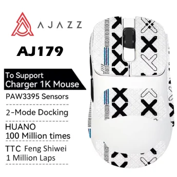 Миша AJAZZ AJ179 PAW3395 26000DPI White