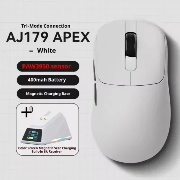 Миша AJAZZ AJ179 APEX PAW3950 42000DPI White