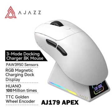Миша AJAZZ AJ179 APEX PAW3950 42000DPI White