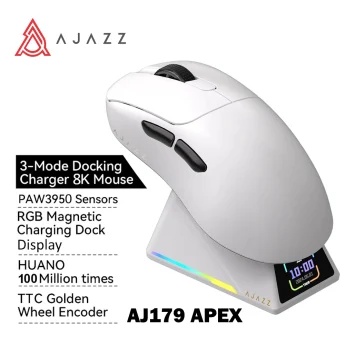 Миша AJAZZ AJ179 APEX PAW3950 42000DPI White