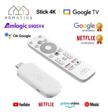 TV Box HOMATICS 4K TV Stick 2/32 S905Y4 GoogleTV 12