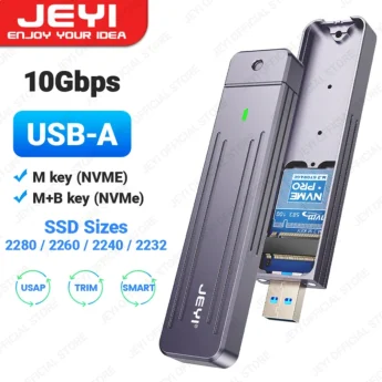 Зовнішній адаптер Jeyi 2280 10Gbps M.2 NVMe SSD to USB