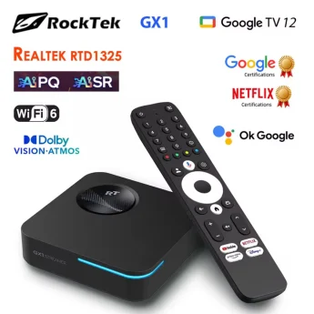 TV Box RockTek GX1 4/32 Realtek RTD1325 WiFi6 NETFLIX