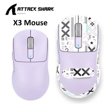 Миша Attack Shark X3 PAW3395 26000DPI Levander