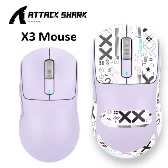 Миша Attack Shark X3 PAW3395 26000DPI Levander