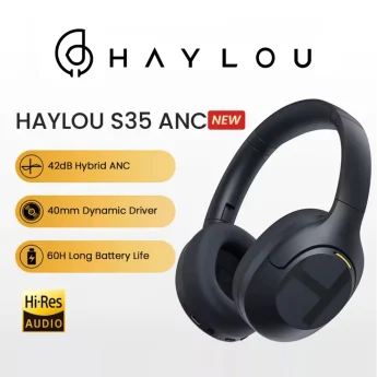 Навушники HAYLOU S35 Hi-Res ANC Multipoint Black