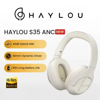 Навушники HAYLOU S35 Hi-Res ANC Multipoint White