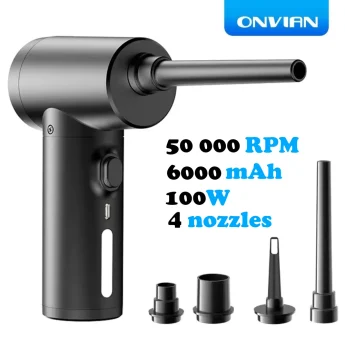 Турбовентилятор Onvian Wireless Air Duster CF08 50000 RPM Black