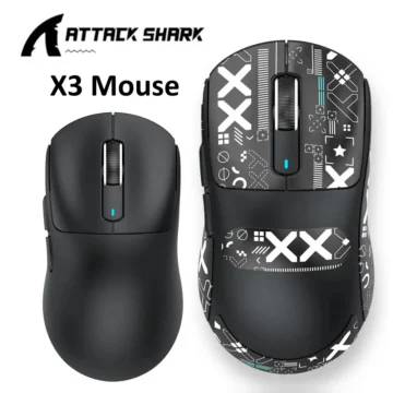 Миша Attack Shark X3 PAW3395 26000DPI Black