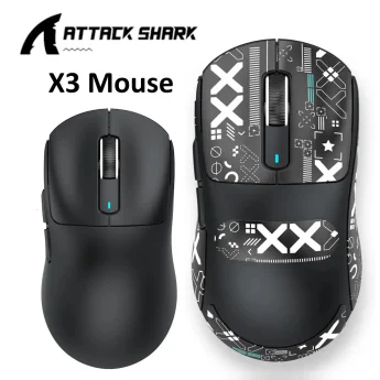 Миша Attack Shark X3 PAW3395 26000DPI Black