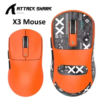 Миша Attack Shark X3 PAW3395 26000DPI Orange