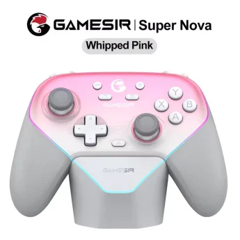 Геймпад GameSir Super Nova Whipped Pink + Док-станція