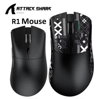 Миша Attack Shark R1 PAW3311 18000DPI Black