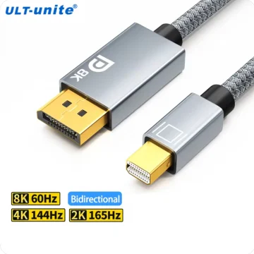 Кабель ULT-unite Mini DisplayPort to DisplayPort DP1.4 8K 1.5м Grey