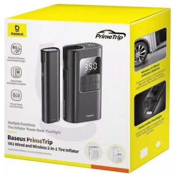 Портативний автокомпресор Baseus PrimeTrip VA1 2-in-1