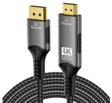Кабель FDBRO DisplayPort to HDMI v2.0 4K 3м Grey