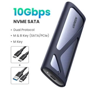 Зовнішній адаптер Ugreen CM400 10Gbps M.2 NVMe/SATA SSD to USB