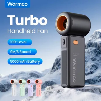Вентилятор Warmco Portable Handheld Fan 13000 RPM Black