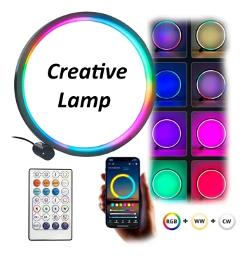 Світильник кільце Atmosphere LED RGB USB з Bluetooth 26см