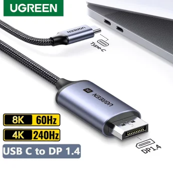 Кабель Ugreen USB-C to DisplayPort DP1.4 8K/60Hz 3м