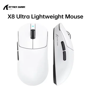Миша Attack Shark X8 Ultra PAW3950Max 42000DPI White