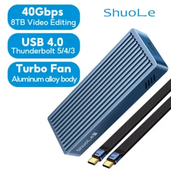 Зовнішній адаптер ShuoLe 40Gbps M.2 NVMe SSD to USB4