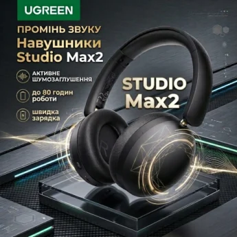 Навушники Ugreen Studio Max2 BT5.4 80год Black
