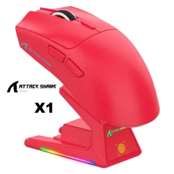 Миша Attack Shark X1 PAW3395PRO 40000DPI Red