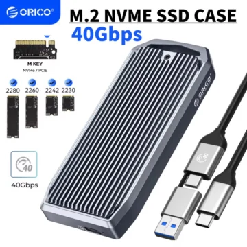 Зовнішній адаптер ORICO 40Gbps M.2 NVMe SSD to USB4