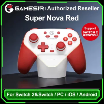 Геймпад GameSir Super Nova Whipped Red + Док-станція