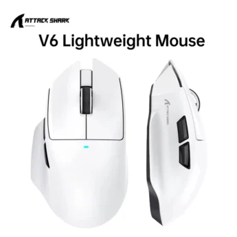 Миша Attack Shark V6 PAW3311 25000DPI 1000Гц White