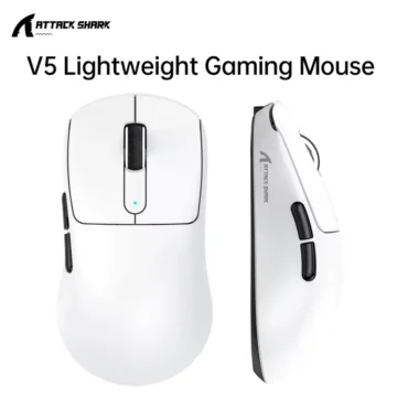 Миша Attack Shark V5 PAW3950Max 42000DPI White