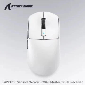 Миша Attack Shark R6 PAW3950Max 42000DPI White