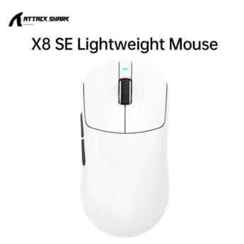 Миша Attack Shark X8SE PAW3311 25000DPI White