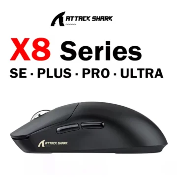 Миша Attack Shark X8 Plus PAW3395Pro 40000DPI Black