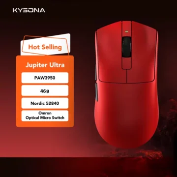 Миша KYSONA Jupiter Ultra PAW3950 30000DPI Red