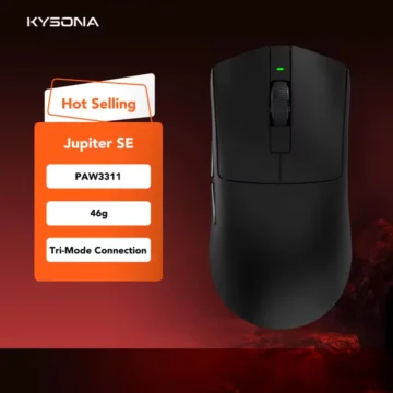 Миша KYSONA Jupiter SE PAW3311 24000DPI Black