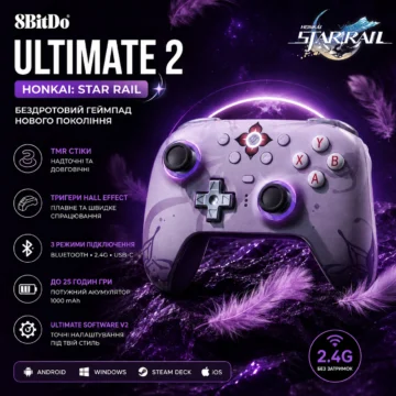 Геймпад 8Bitdo Ultimate 2 Honkai: Star Rail (Exclusive Collector’s Bundle)