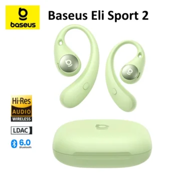 Навушники Baseus Eli Sport 2 Open-Ear True Wireless Earbuds Green