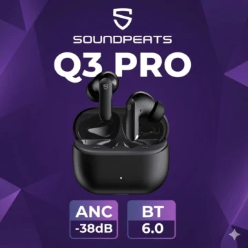 Навушники SoundPEATS Q3 Pro SPS Acoustic Lab ANC BT6.0 Black