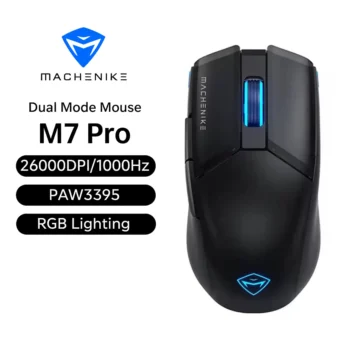 Миша Machenike M7PRO MAX PAW3395 26000DPI 1000Hz Wired/2.4G Black