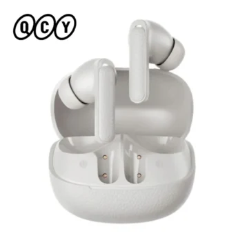 Навушники QCY Buds ANC -45dB BT5.4 Multipoint 6 мікрофонів AI White