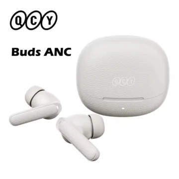 Навушники QCY Buds ANC -45dB BT5.4 Multipoint 6 мікрофонів AI White